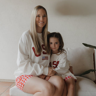 *PRE-ORDER* Child Sweatshirt - USA Sweatshirt forever french baby Size: 0-3 Months