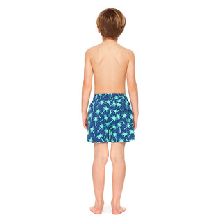 Shorts - Navy & Spring Green Palmsclassic swim shortsTom & TeddySize: 1-2