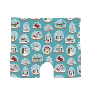 Bamboo Boxer Brief - Glacier Snow Globes KicKee Pants Size: 2T-3T