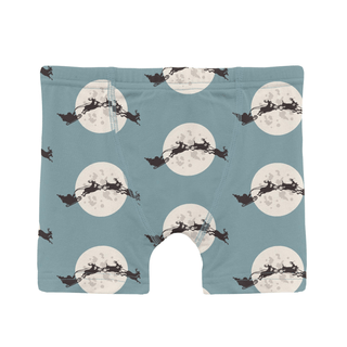 Bamboo Boxer Brief - Stormy Sea Santa's Sleigh KicKee Pants Size: 2T-3T