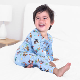 Boy's Bamboo Convertible Footie Romper - PAW Patrol: Varsity Baby & Toddler Sleepwear Bellabu Bear Size: 18-24 Months