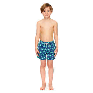 Shorts - Navy & Spring Green Palmsclassic swim shortsTom & TeddySize: 1-2