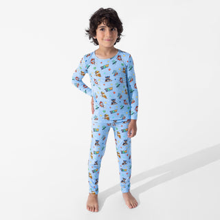 Boy's Bamboo Long Sleeve Pajama Set - PAW Patrol: Varsity Baby & Toddler Sleepwear Bellabu Bear Size: 4T
