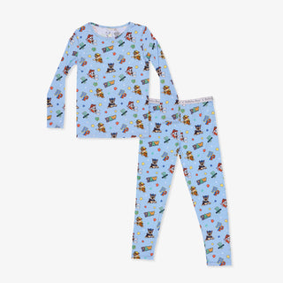 Boy's Bamboo Long Sleeve Pajama Set - PAW Patrol: Varsity Baby & Toddler Sleepwear Bellabu Bear Size: 4T