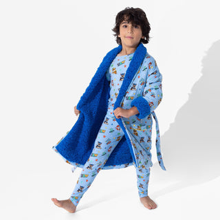 Boy's Bamboo Sherpa Robe - PAW Patrol: Varsity Baby & Toddler Sleepwear Bellabu Bear Size: S/M