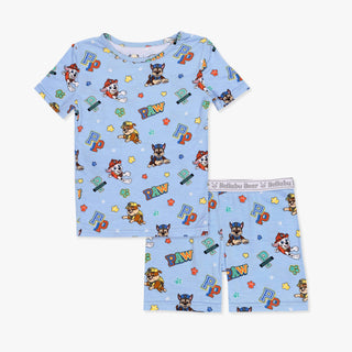 Boy's Bamboo Short Sleeve Pajama Set with Shorts - PAW Patrol: Varsity Baby & Toddler Sleepwear Bellabu Bear Size: 4T