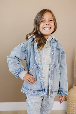 Briggs Denim Jacket Olive + Scout Size: 3-6M