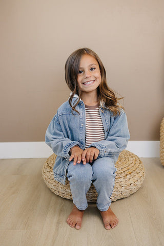 Briggs Denim Jacket Olive + Scout Size: 3-6M