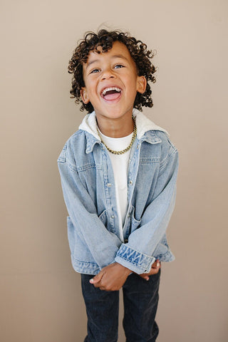 Briggs Denim Jacket Olive + Scout Size: 3-6M