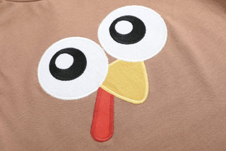 Brown Turkey Face T-Shirt