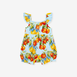 Bamboo Bubble Romper - Lucia (Citrus) Posh Peanut