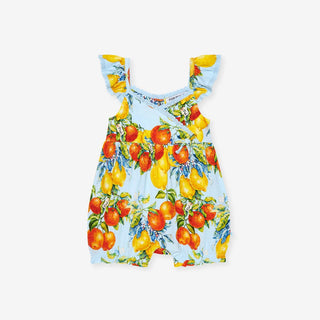 Bamboo Bubble Romper - Lucia (Citrus) Posh Peanut