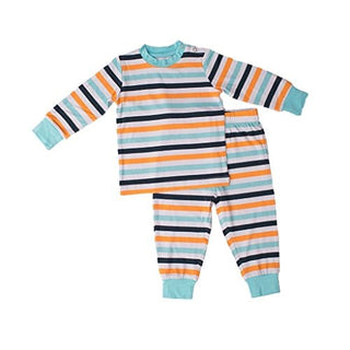 Bamboo Long Sleeve Pajama Set - Boy Adventure Stripe Kozi & Co.