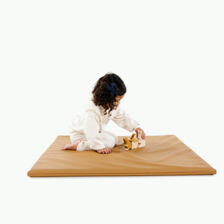 Wholesale Padded Mini Playmat Padded Mat Gathre Color: Camel Shape: Square