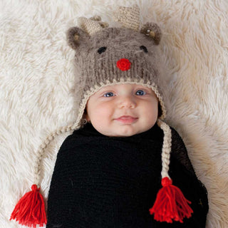 Rudolph Reindeer Beanie Hat for Baby & Kids