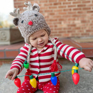 Rudolph Reindeer Beanie Hat for Baby & Kids