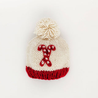 Candy Cane Beanie Hat Huggalugs Size: Small (0-6 months)