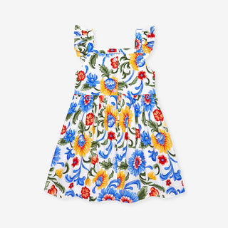 Challis Button-Down Dress - Fiore Italiani (Floral)