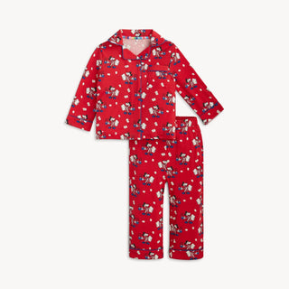 Magnetic Classic Long Sleeve Pajama Set - Disney Red Cocoa Club Magnetic Me Size: 2T