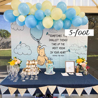 Pastel Blue & Yellow Balloon Garland Kit | First Bee Day & Baby Shower DIY Arch Balloon Garlands Ellie's Party Supply Garland Length:: 5 Feet