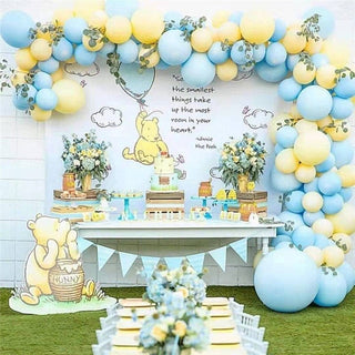 Pastel Blue & Yellow Balloon Garland Kit | First Bee Day & Baby Shower DIY Arch Balloon Garlands Ellie's Party Supply Garland Length:: 5 Feet