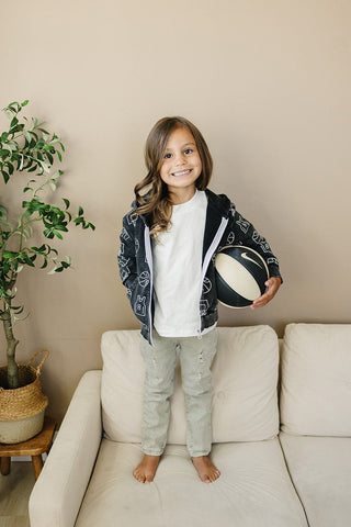 Cohen Zip Up Hoodie Olive + Scout Color: Brown Size: 3-6M