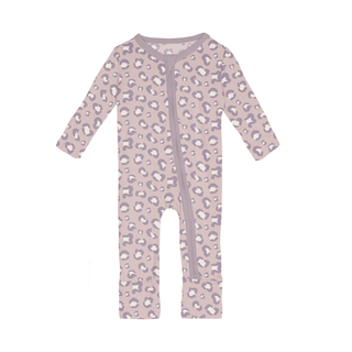 Bamboo Convertible Coverall - Baby Rose Cheetah Print KicKee Pants Size: 9-12 Months