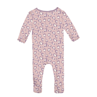 Bamboo Convertible Coverall - Baby Rose Cheetah Print KicKee Pants Size: 9-12 Months