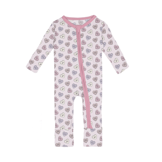 Bamboo Convertible Coverall - Candy Hearts KicKee Pants Size: 9-12 Months
