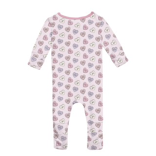 Bamboo Convertible Coverall - Candy Hearts KicKee Pants Size: 9-12 Months