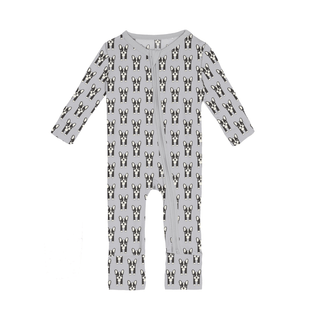 Bamboo Convertible Coverall - Dove Bulldogs KicKee Pants Size: 9-12 Months