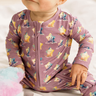 Bamboo Convertible Coverall - Rainbow Stars KicKee Pants Size: 9-12 Months