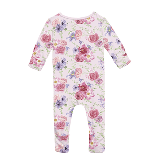 Bamboo Convertible Coverall - Shrinking Violet Dreamy Floral KicKee Pants Size: 9-12 Months