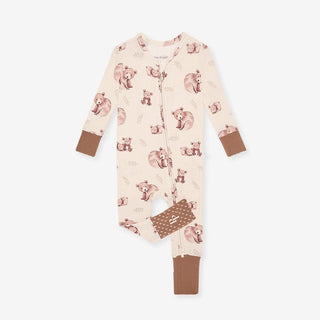 Bamboo Convertible Footie Romper - Bernard (Bear) Posh Peanut Size: 9-12 Months