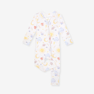 Bamboo Convertible Footie Romper - Braxton (Space) Posh Peanut Size: Newborn