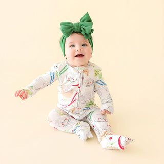 Bamboo Convertible Footie Romper - Dumplings Posh Peanut Size: 0-3 Months
