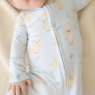 Bamboo Convertible Footie Romper - Edwin (Chicks) Posh Peanut Size: 0-3 Months