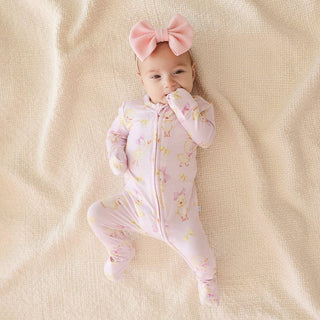 Bamboo Convertible Footie Romper - Edwina (Chicks) Posh Peanut Size: 0-3 Months