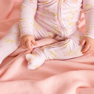 Bamboo Convertible Footie Romper - Edwina (Chicks) Posh Peanut Size: 0-3 Months