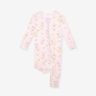 Bamboo Convertible Footie Romper - Edwina (Chicks) Posh Peanut Size: 0-3 Months
