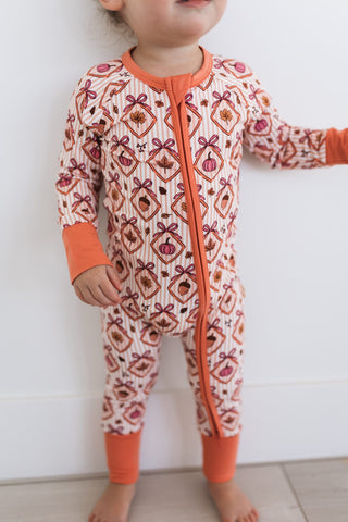 Bamboo Convertible Footie Romper - Fall Snuggles