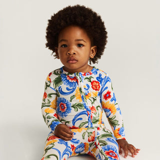 Bamboo Convertible Footie Romper - Fiore Italiani (Floral)