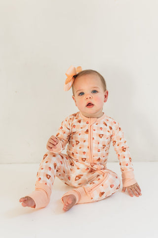 Bamboo Convertible Footie Romper - Gingham Sweet Pie In My Jammers Size: 0-3 Months