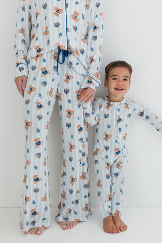 Bamboo Convertible Footie Romper - Hanukkah Bears In My Jammers Size: Newborn