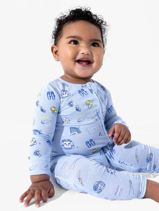Bamboo Convertible Footie Romper - Hockey Bellabu Bear Size: 0-3 Months