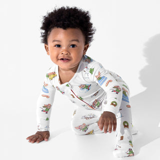 Bamboo Convertible Footie Romper - If You Give A Mouse A Cookie Bellabu Bear Size: 0-3 Months