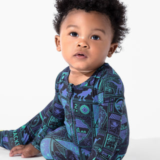 Bamboo Convertible Footie Romper - Jurassic Park: Tracker Bellabu Bear Size: 0-3 Months
