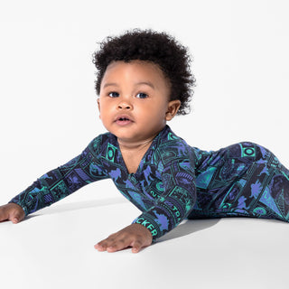 Bamboo Convertible Footie Romper - Jurassic Park: Tracker Bellabu Bear Size: 0-3 Months