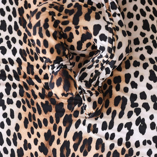 Bamboo Convertible Footie Romper - Loretta Leopard Posh Peanut