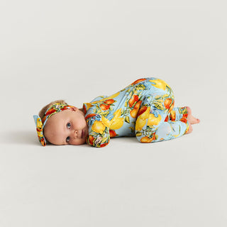 Bamboo Convertible Footie Romper - Lucia (Citrus) Posh Peanut